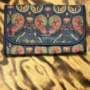 Tahari Boho Hippie Makeup Toiletry Bag Travel
